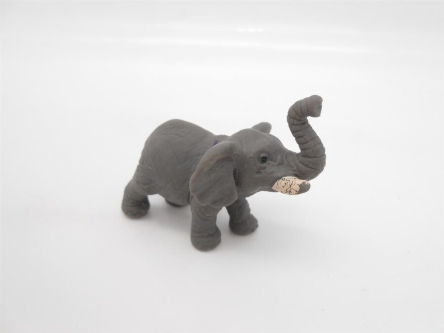 Schleich 6 Miniatur Figuren Vintage Elefant Nilpferd Maus & mehr