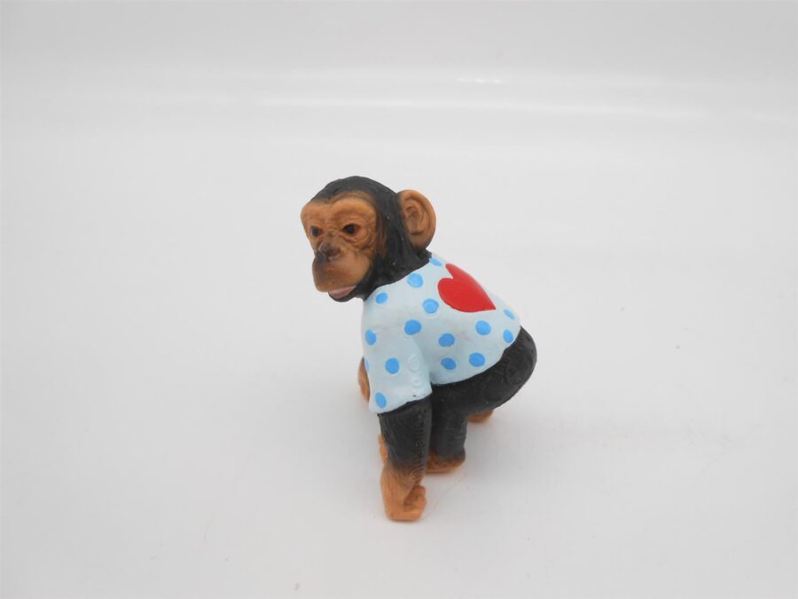 Schleich Affen-Familie Gorilla Orang-Utan Schimpansenkind mit T-Shirt