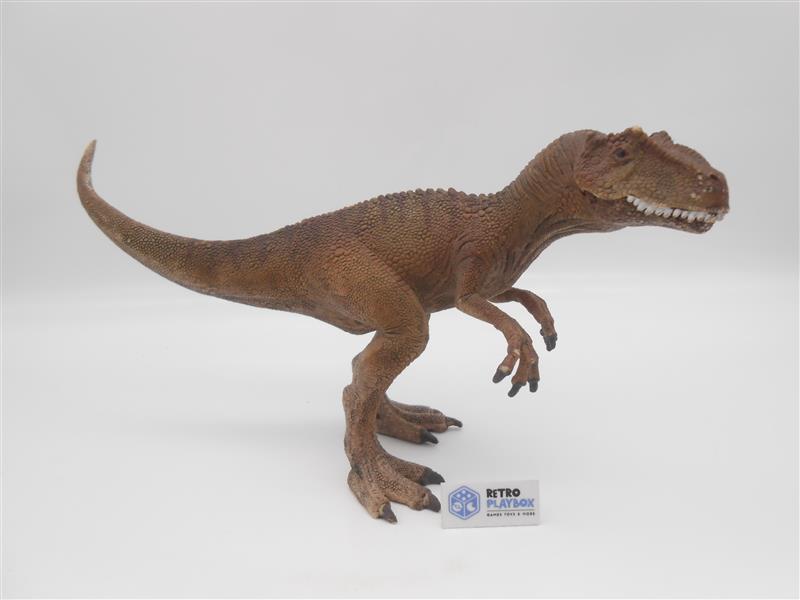 Schleich Allosaurus Dinosaurier Figur Braun 12x24cm Top Zustand