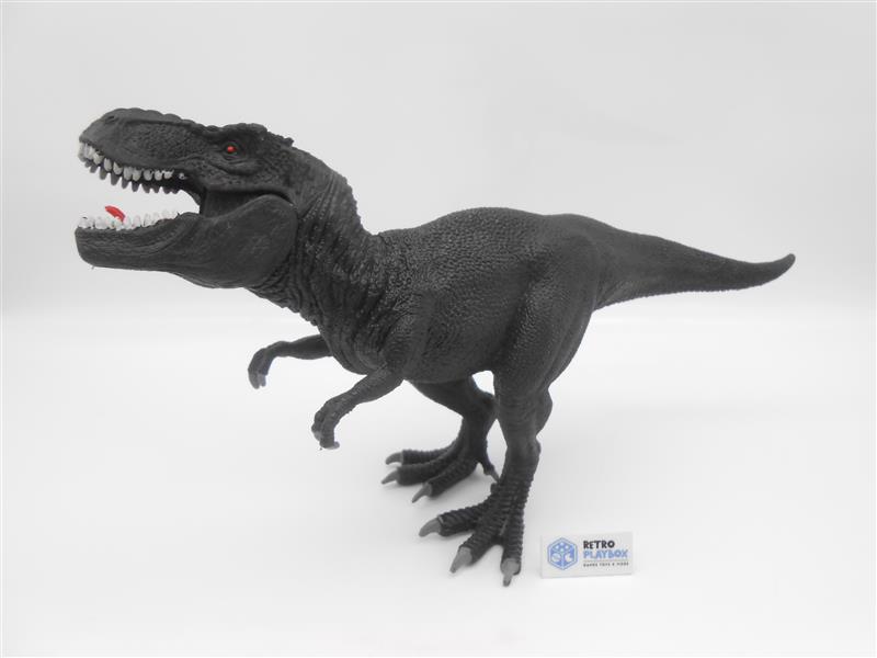 Schleich TYRANNOSAURUS REX Dinosaurier Figur Schwarz 15x27cm Top Zustand