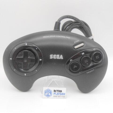 SEGA Mega Drive Controller Control Pad Model 1650 Schwarz getestet
