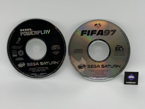 Sega Saturn - 2 Spiele: Fifa 97 / NHL Powerplay | Disc Zustand: Sehr gut