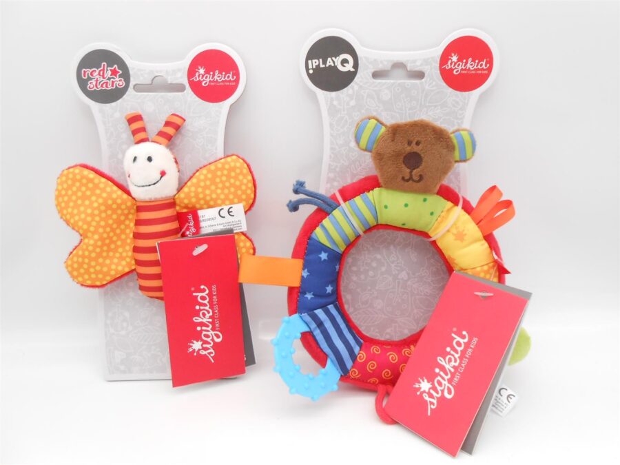 Sigikid 41181 Rassel +40490 Aktiv-Ring PlayQ Kind Baby Neu