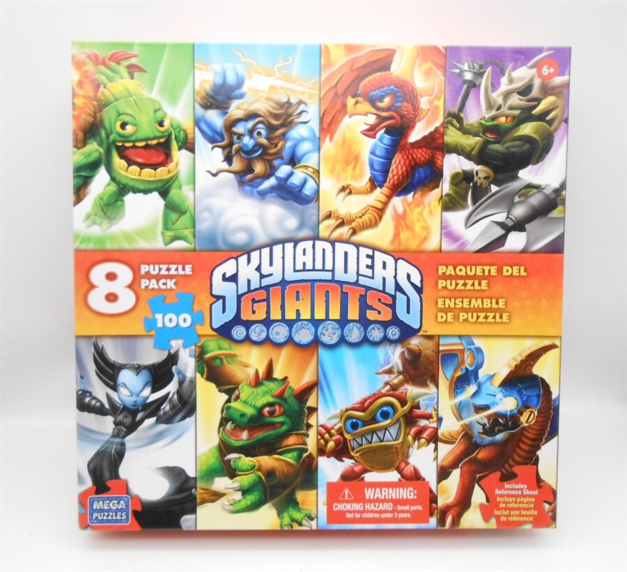 Skylanders Giants 8 Puzzle Pack vollständig Mega 2012