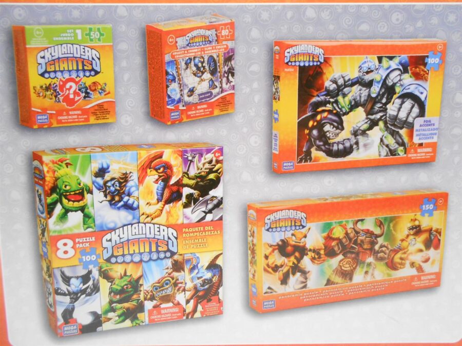 Skylanders Giants 8 Puzzle Pack vollständig Mega 2012