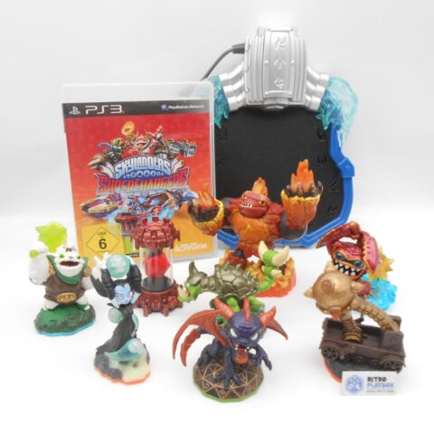 SKYLANDERS Portal of Power + PS3 Spiel Skylanders Giants + 8 Figuen Set