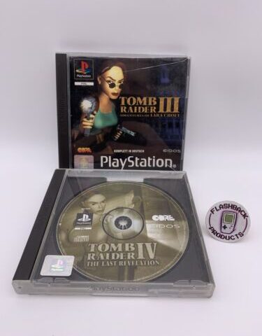 Sony Playstation 1 Spiel Gunfighter : Tomb Raider lll + IV / Zustand: Gut