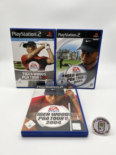 Sony PlayStation 2 Bundle: Tiger Woods 2003 + 2004 + 2008 Zustand:Gut