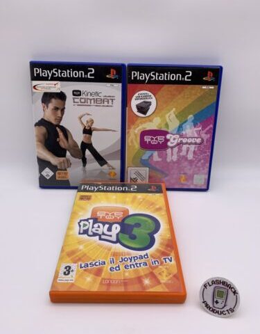 Sony Playstation 2 Eye Toy Groove + Play 3 + Kinetic Combat Zustand: Gut
