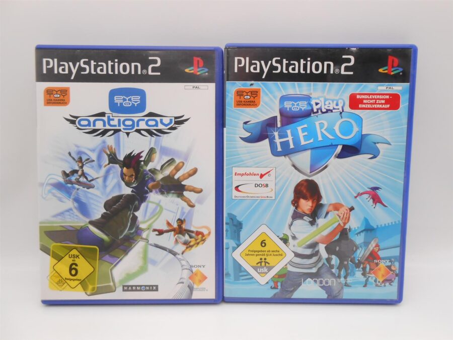 Sony PlayStation 2 EYETOY Bundle (4Spiele) Zustand: Sehr gut