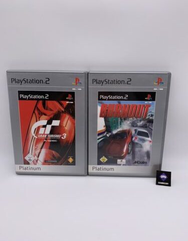 Sony Playstation 2 PS2 - Bundle: Gran Turismo 3 & Burnout Zustand: Gut