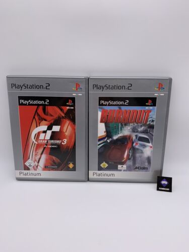 Sony Playstation 2 PS2 - Bundle: Gran Turismo 3 & Burnout Zustand: Gut