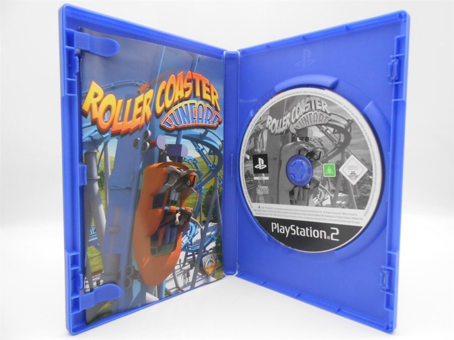 Sony Playstation 2 PS2 Spiel ROLLER COASTER FUNFARE Zustand: Gut