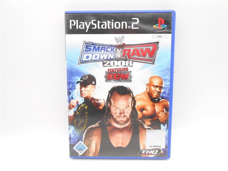 Sony Playstation 2 Smack Down vs. Raw 2008 PS2 Spiel