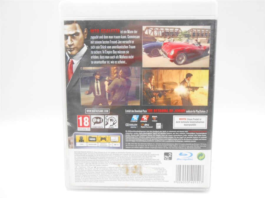 Sony Playstation 3 PS3 Spiel Mafia ll 2 Zustand: Gut