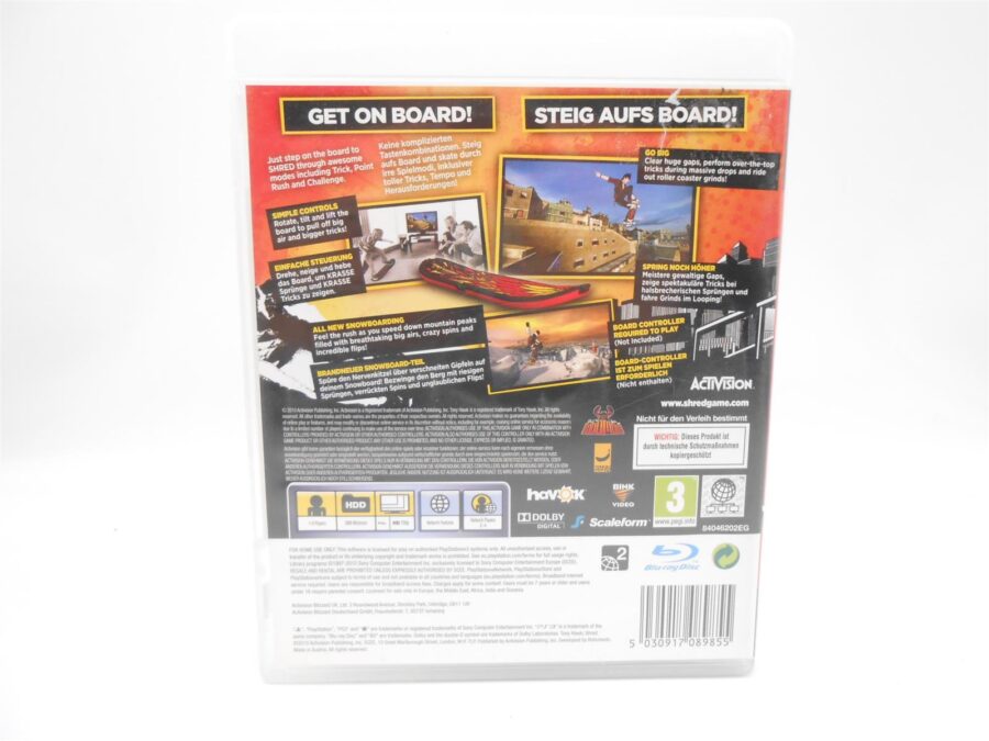 Sony Playstation 3 PS3 Spiel Tony Hawk Shred Zustand: Sehr gut