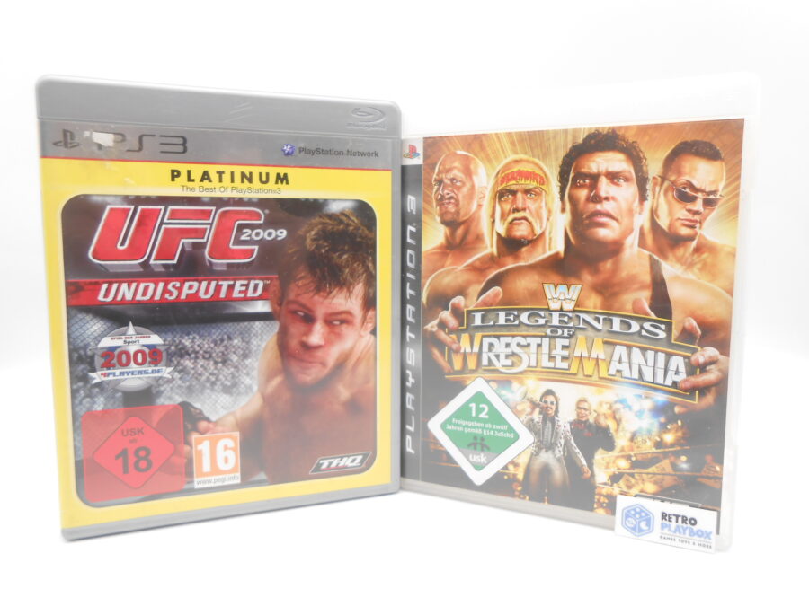 Sony PlayStation 3 WWE Wrestle Mania + UFC 2009 Undisputed guter Zustand