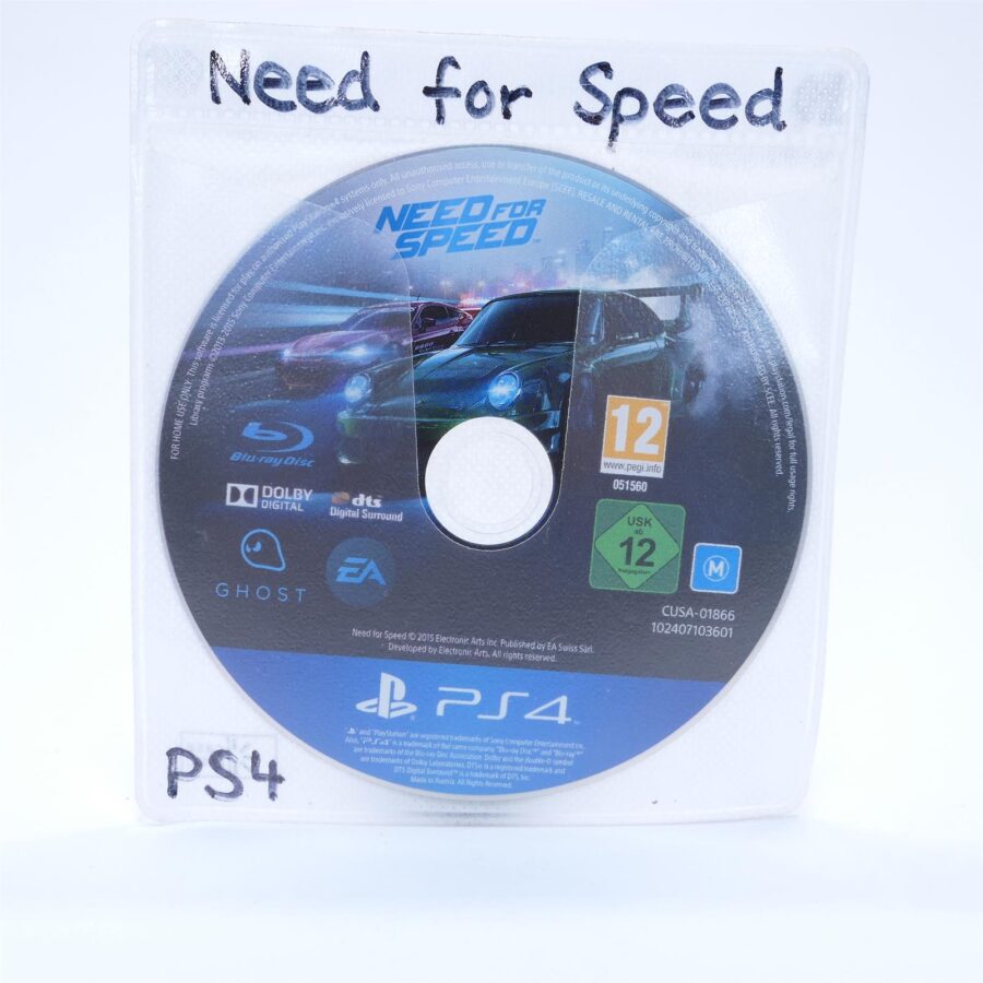 Sony Playstation 4 PS4 NEED FOR SPEED 2015 Nur CD Zustand: Gut