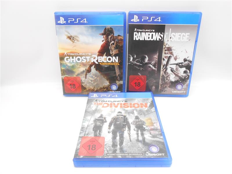 Sony Playstation 4 Tom Clancy´s DIVISION + RAINBOW SIX + GHOST RECON 18+