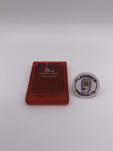 Sony Playstation PS2 Memory Card Magic Gate 8 MB Rot Zustand: Gut