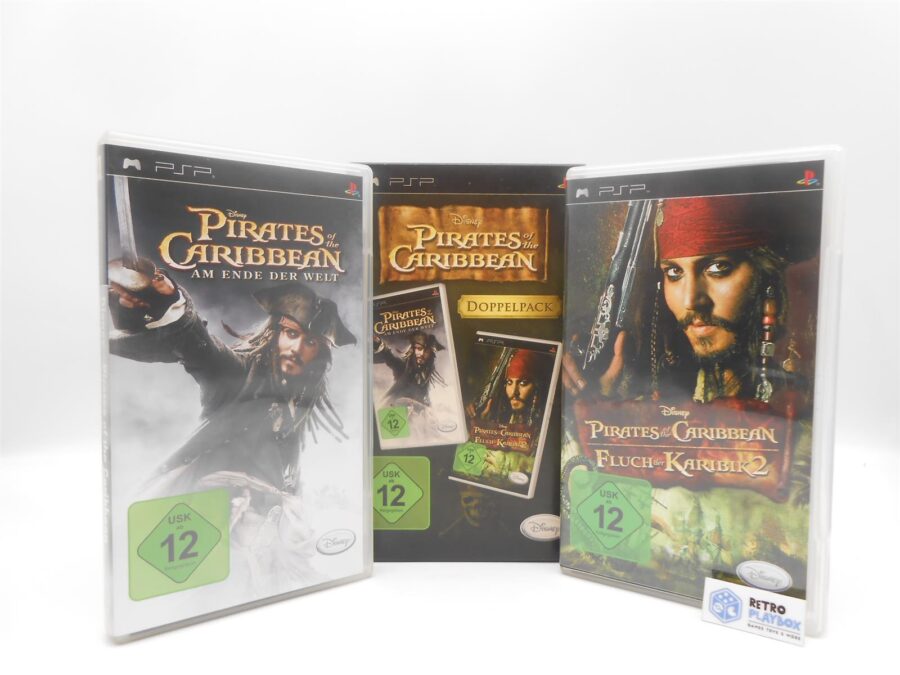 SONY Playstation PSP DISNEY PIRATES OF THE CARIBBEAN DOPPELPACK Zust. Gut