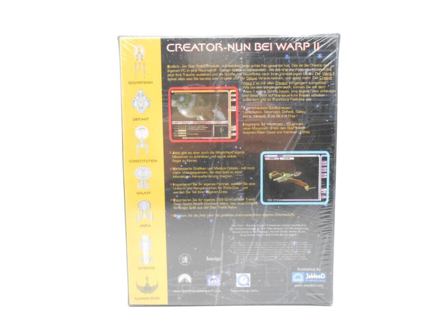 Star Trek Starship Creator Warp 2 PC CD-Rom Big Box Sealed