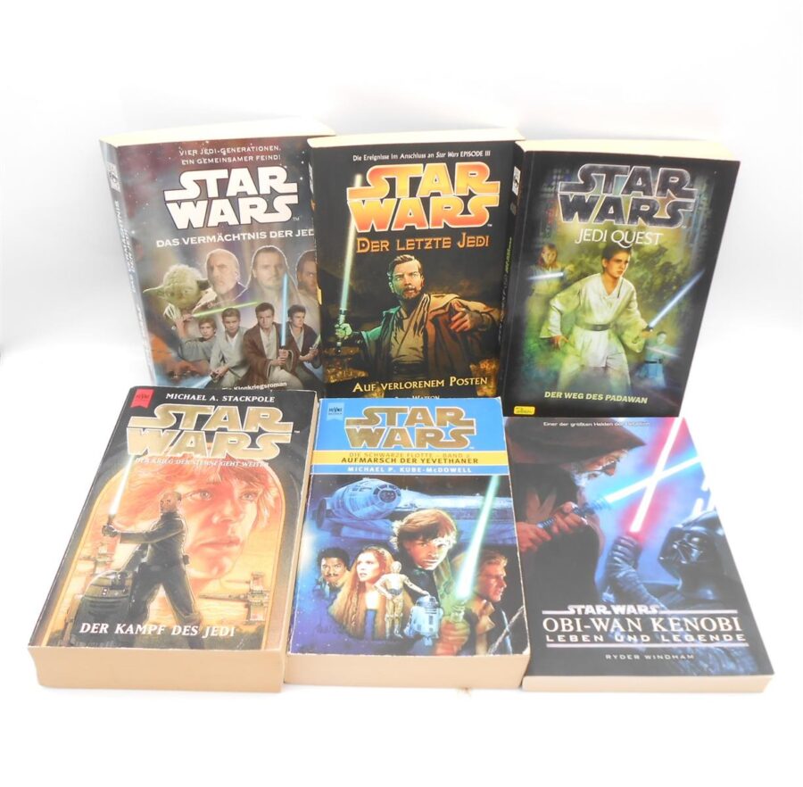 STAR WARS Bücher 6 Stück 90er/ 00er Jahre Panini Dino