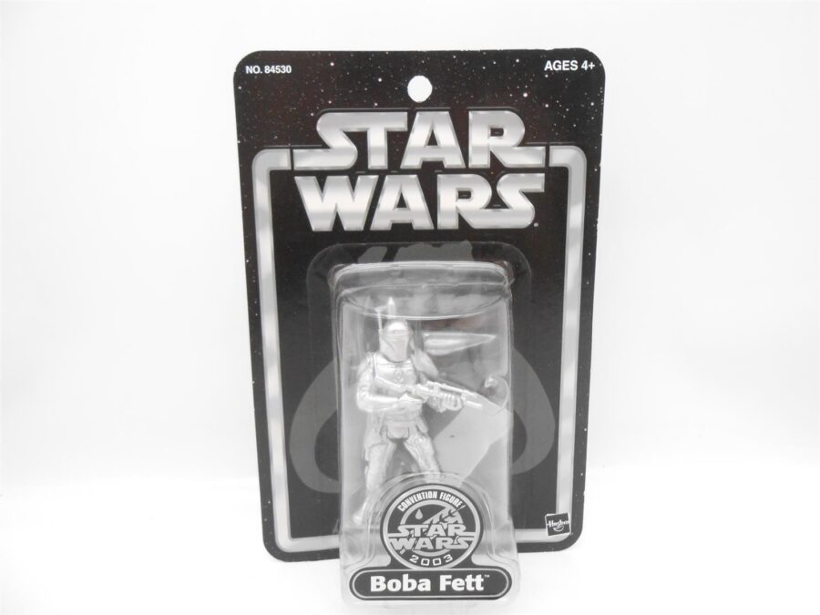 Star Wars Convention Figuren Boba Fett & Darth Vader Silber 2003/2004