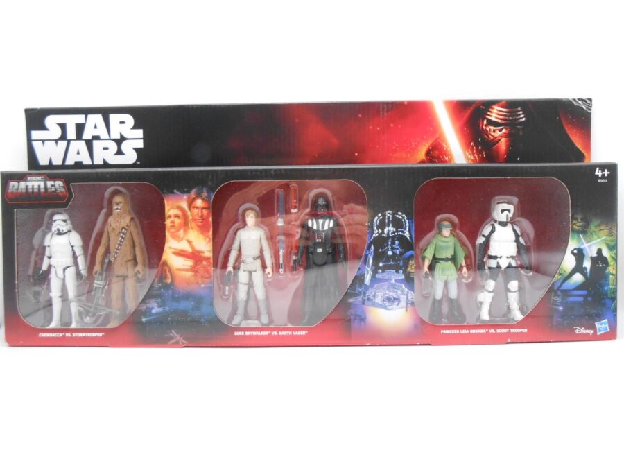 Star Wars EPIC BATTLES 6 Figuren Hasbro 2015 verpackung leicht beschädigt