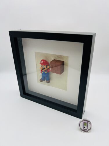 Super Mario Figur im Bilderrahmen Deko - Gamer - Bild - Nintendo - Retro
