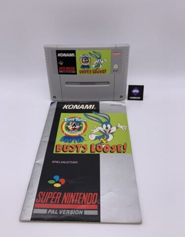 Super Nintendo SNES - Busts Loose! mit Anleitung PAL Zustand: Sehr gut
