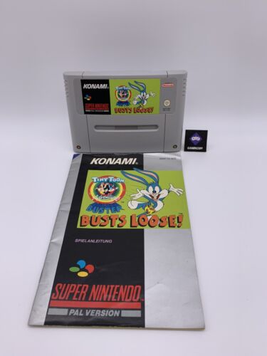 Super Nintendo SNES - Busts Loose! mit Anleitung PAL Zustand: Sehr gut