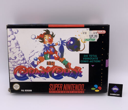 Super Nintendo SNES - Kidklown In Crazy Chase | Modul OVP Zustand: Gut V4