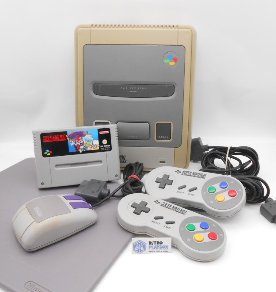 Super Nintendo SNES Konsole mit Super Mario Paint + Maus & Pad getestet