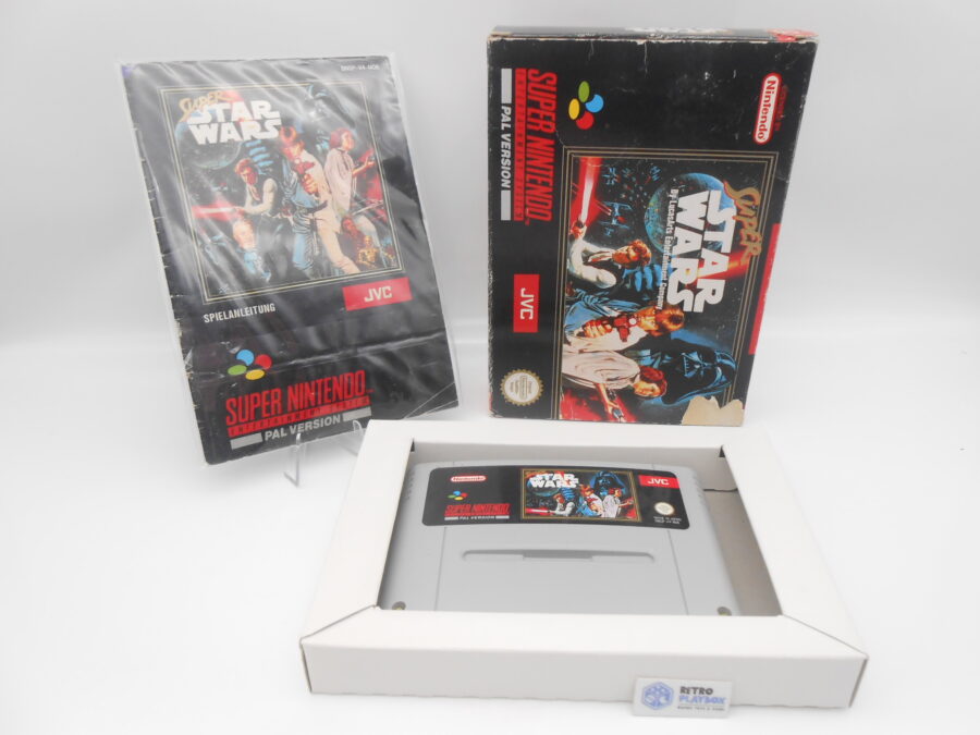 Super Nintendo SNES Spiel Super Star Wars mit OVP & Anleitung Zustand Gut