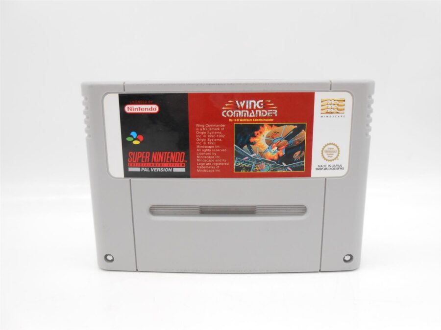 Super Nintendo SNES Spiel Wing Commander Modul & Anleitung