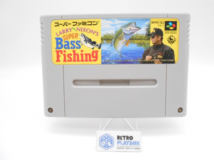 Super Nintendo SNES SUPER BASS FISHING LARRY NIXON Famicom Japan Version