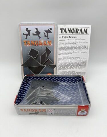 Tangram - chinesisches Puzzle Strategie / Geschicklichkeitsspiel Vintage