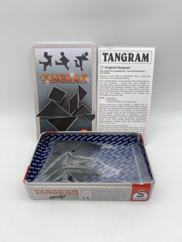 Tangram - chinesisches Puzzle Strategie / Geschicklichkeitsspiel Vintage