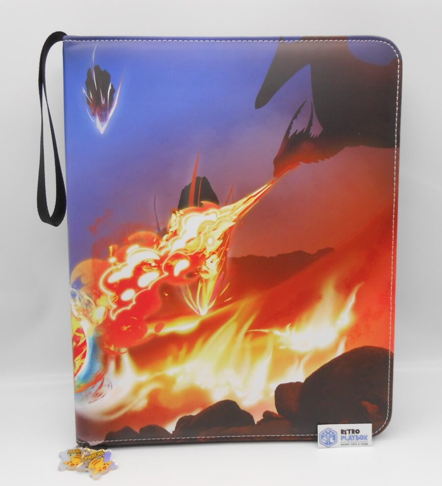 TCG Sammelkarten-Binder für 432 Karten Drachen-Motiv Pokémon Yu-Gi-OH