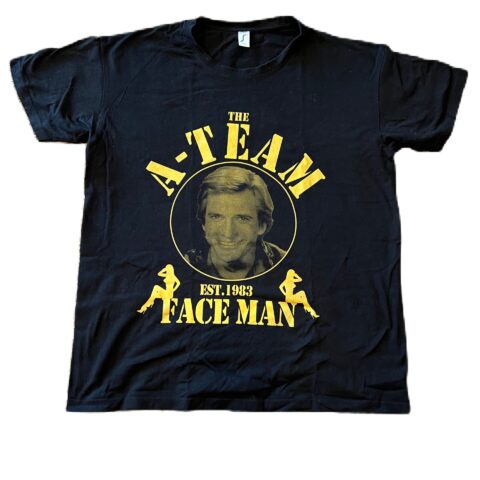 The A-Team Face Man T-Shirt Fanshirt Größe XL Imperial Schwarz