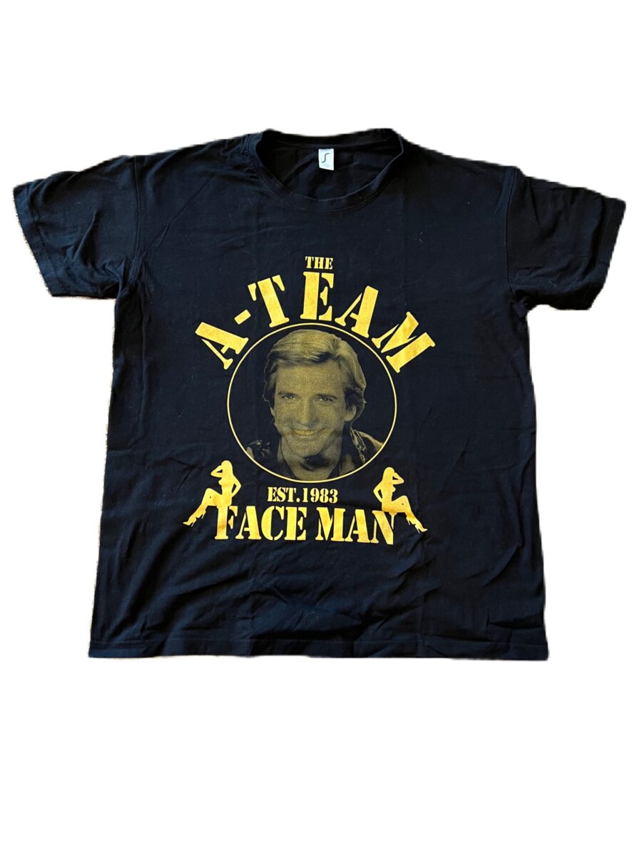 The A-Team Face Man T-Shirt Fanshirt Größe XL Imperial Schwarz