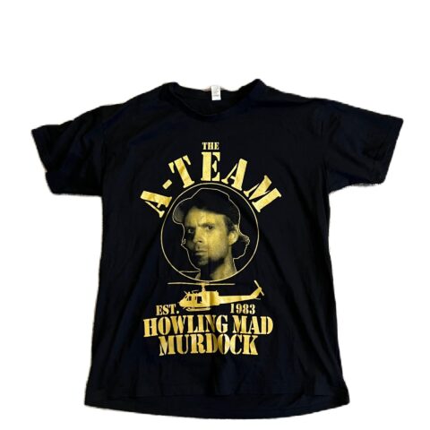 The A-Team Howling Mad Murdock T-Shirt Fanshirt Größe XL Imperial Schwarz