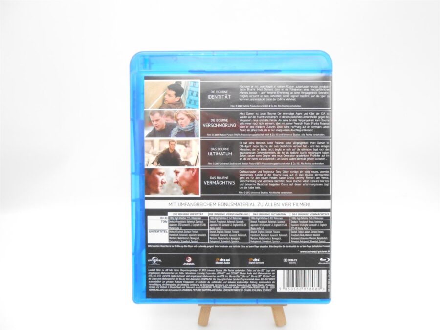 The Complete Bourne 4 Movie Collection DVD Blu-Ray Box