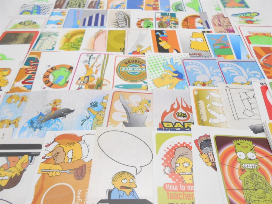 The Simpsons Vintage Panini Sticker 95 Stück! von 1999 Retro