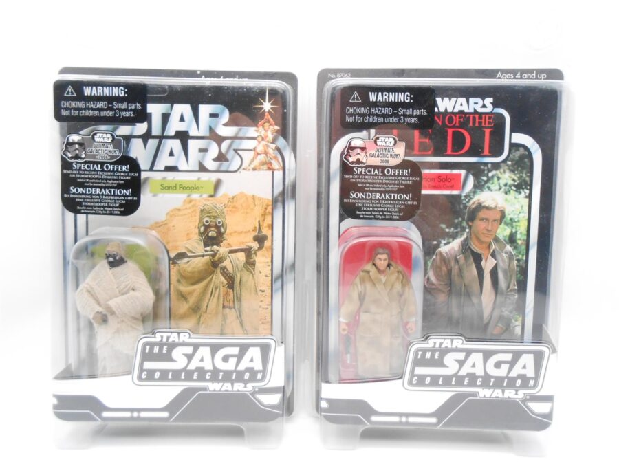 The Star Wars Saga Collection Return of the Jedi Han Solo + Sand People