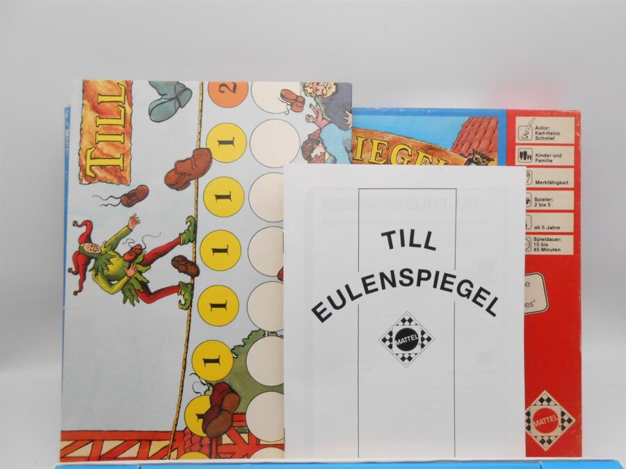 Till Eulenspiegel Mattel Vintage Spiel Brettspiel vollständig