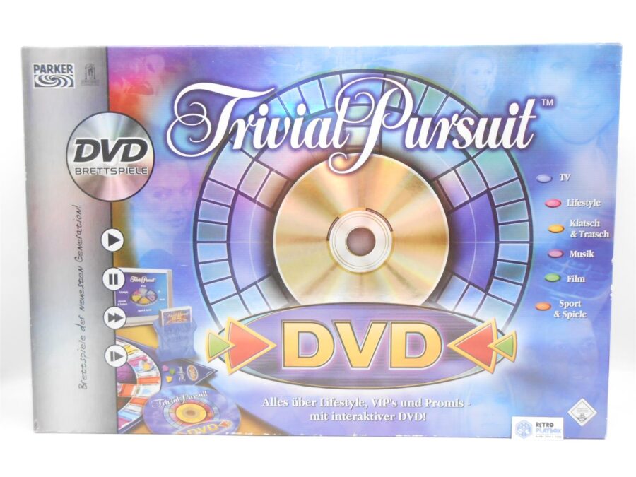 Trival Pursuit DVD Spiel Parker ab 15Jahren Brettspiel Gesellschaftsspiel