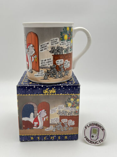 Uli Stein Becher/Tasse mit OVP Rare Selten Sammlerstück Weihnachtskatze