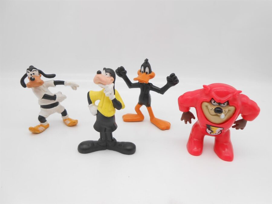 Vintage Figuren Looney Tunes Daffy Duck TAZ Goofy Bullyland